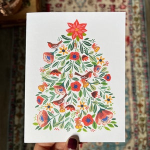 Floral Christmas Tree Card Set image 4