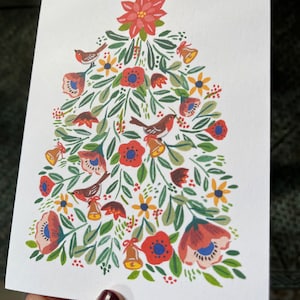 Floral Christmas Tree Card Set image 5