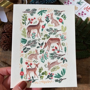 Forest Christmas Greeting Card Set image 3