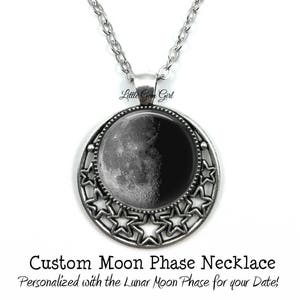 Necklace of the moon on your birthday clearance