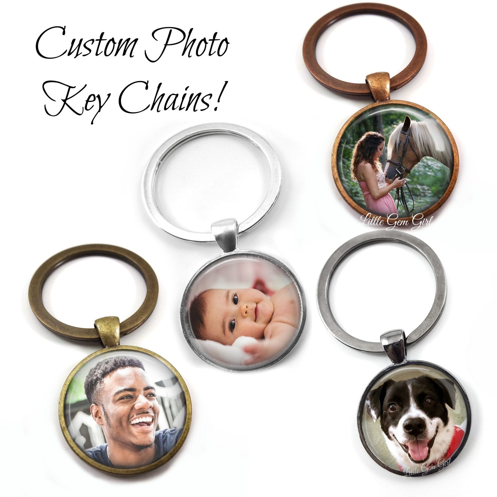 Custom Photo Double Sided Papa Key Chain Charm - Dictionary Definition ...