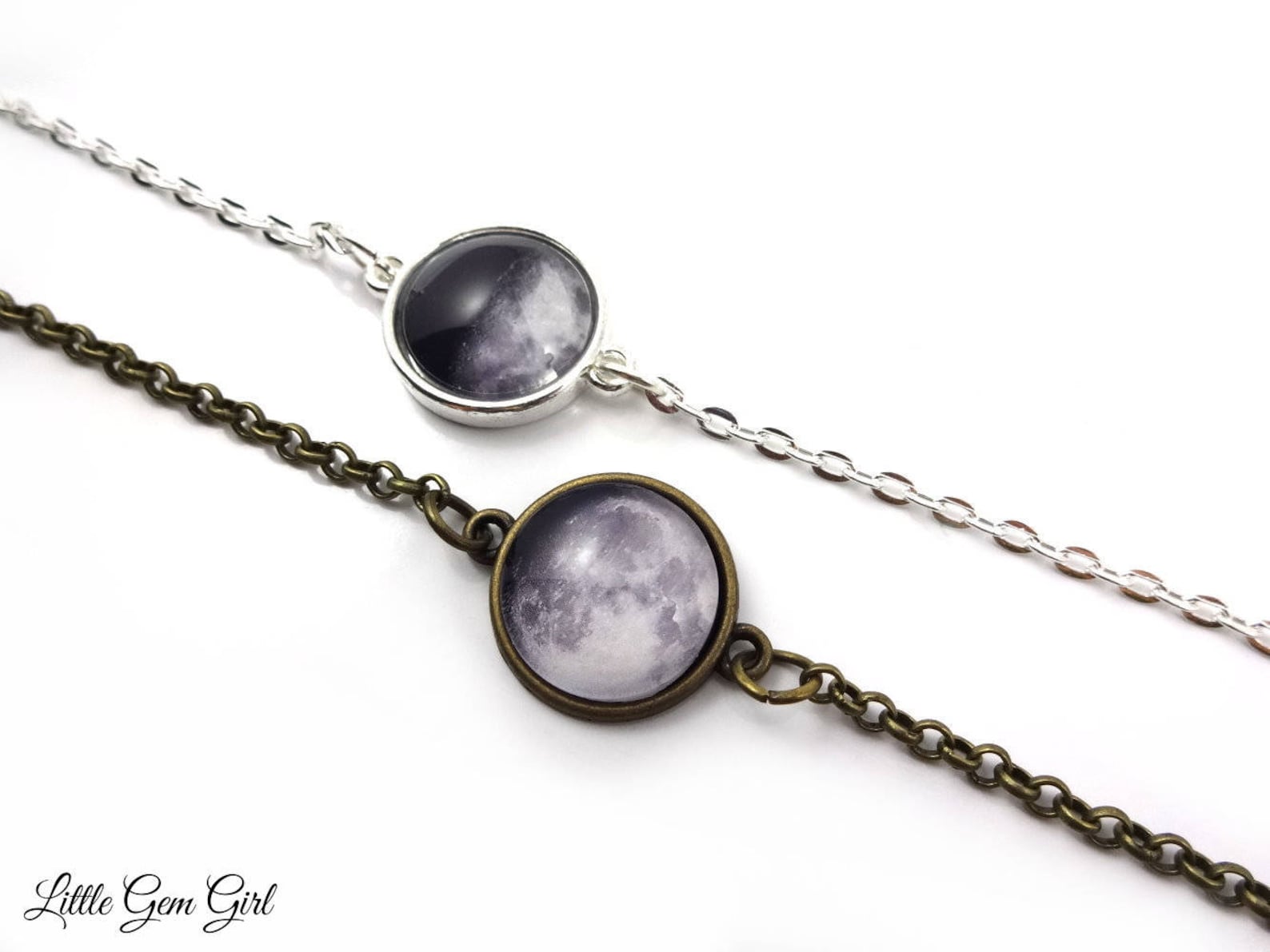 Custom Birth Moon Bracelet Glow in the Dark Moon Phase Etsy