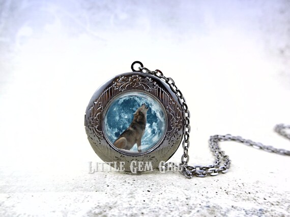 Moon Wolf Glow In The Dark Necklace – Unique Lovers Gift, Noctilucent Pendant For Him Or Her - View #13