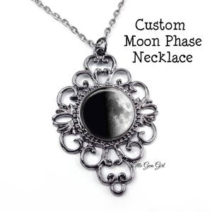 Birth Moon Necklace Etsy Australia
