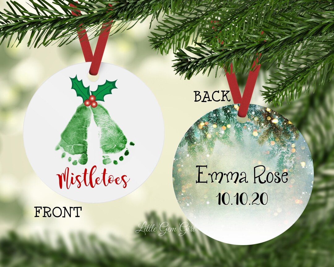 Mistletoes Custom Christmas Ornament - Personalized Ornament With Your ...