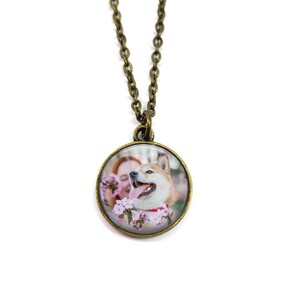 Collar con foto personalizado con tus imágenes - 4 tamaños y 6 acabados metálicos - Joyería con fotos personalizadas - Disponible en plata, oro rosa y oro imagen 13