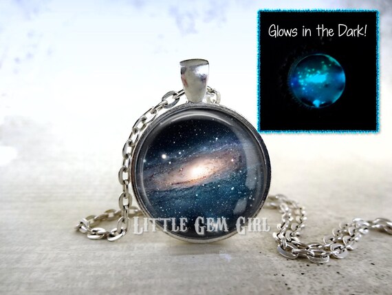 Glow In The Dark Galaxy Necklace