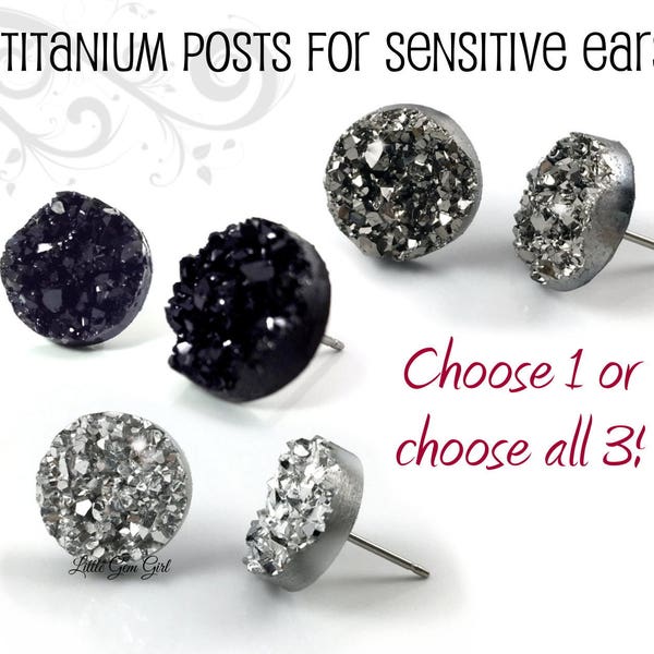 Titanium Earring Posts Etsy