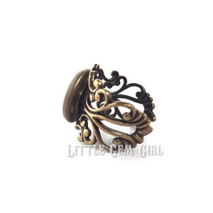 Sci Fi Fantasy Detective Horror Book Jewelry Book Quote Antique Filigree Ring 823.087 Geekery Book Nerd Dewey Decimal Library Book Ring image 4