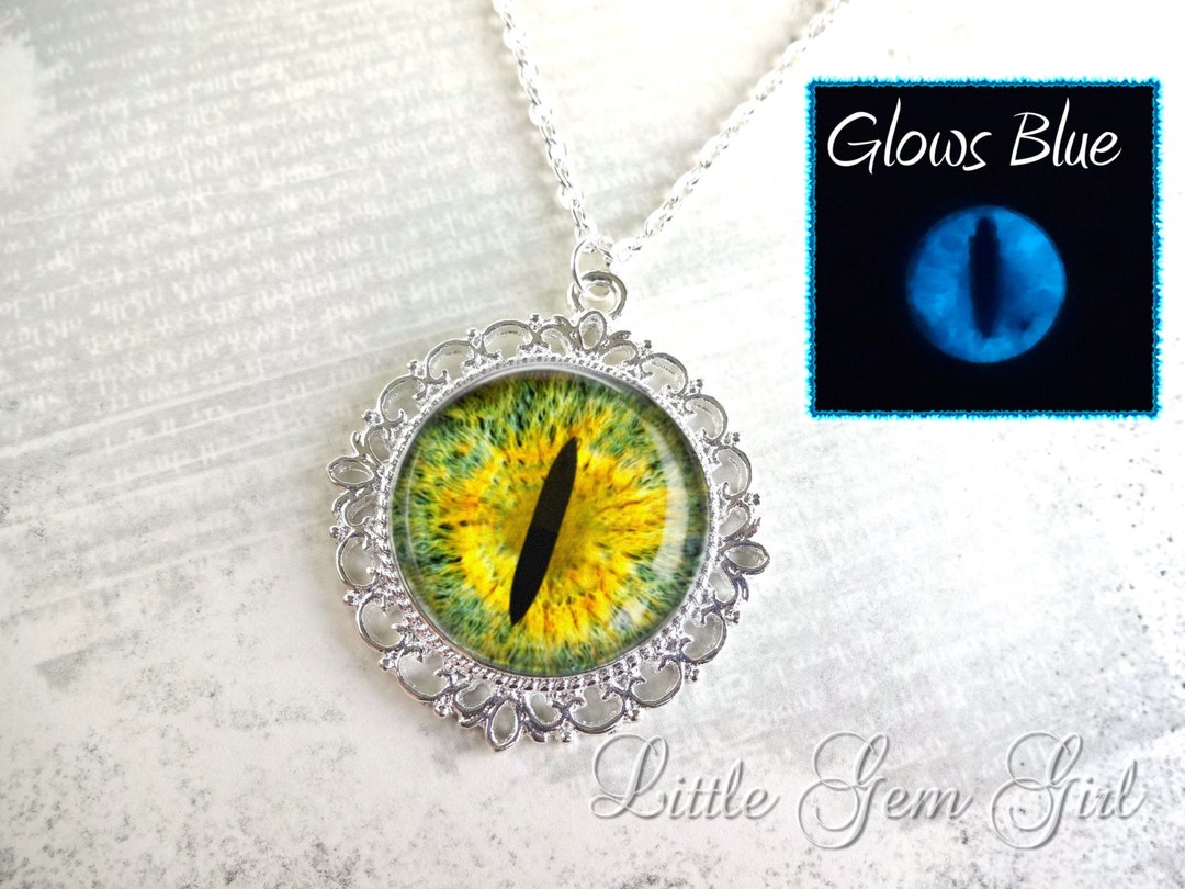 Glowing Cat Eye Necklace 24 Eye Colors Cat Eye Jewelry Etsy