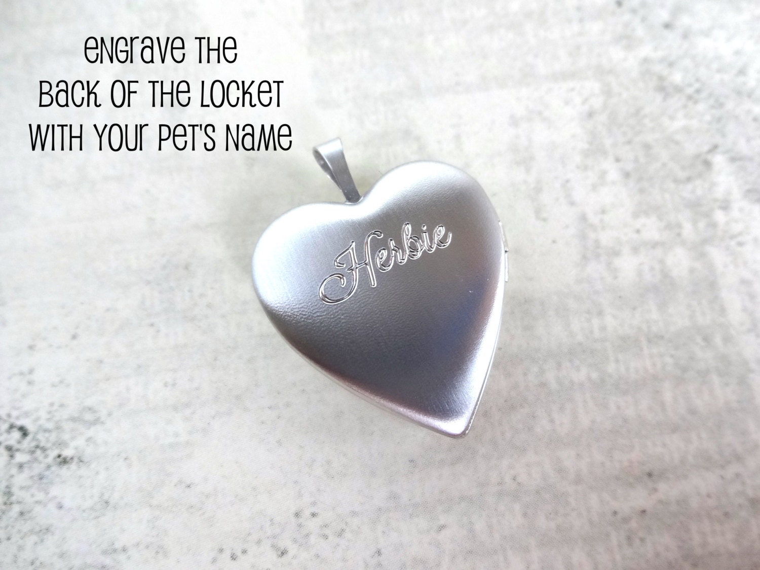 Custom Photo Heart Pet Locket 925 STERLING SILVER Paw Print - Etsy