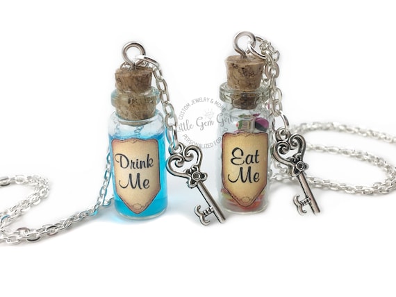 Eat Me Drink Me ボトルネックレスセット オリジナルデザイン - 不思議  
