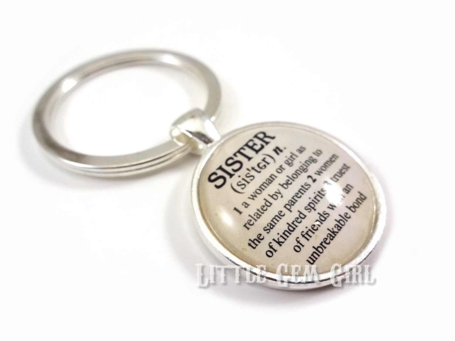 Sister Key Chain Sister Keychain Dictionary Definition 1 Etsy