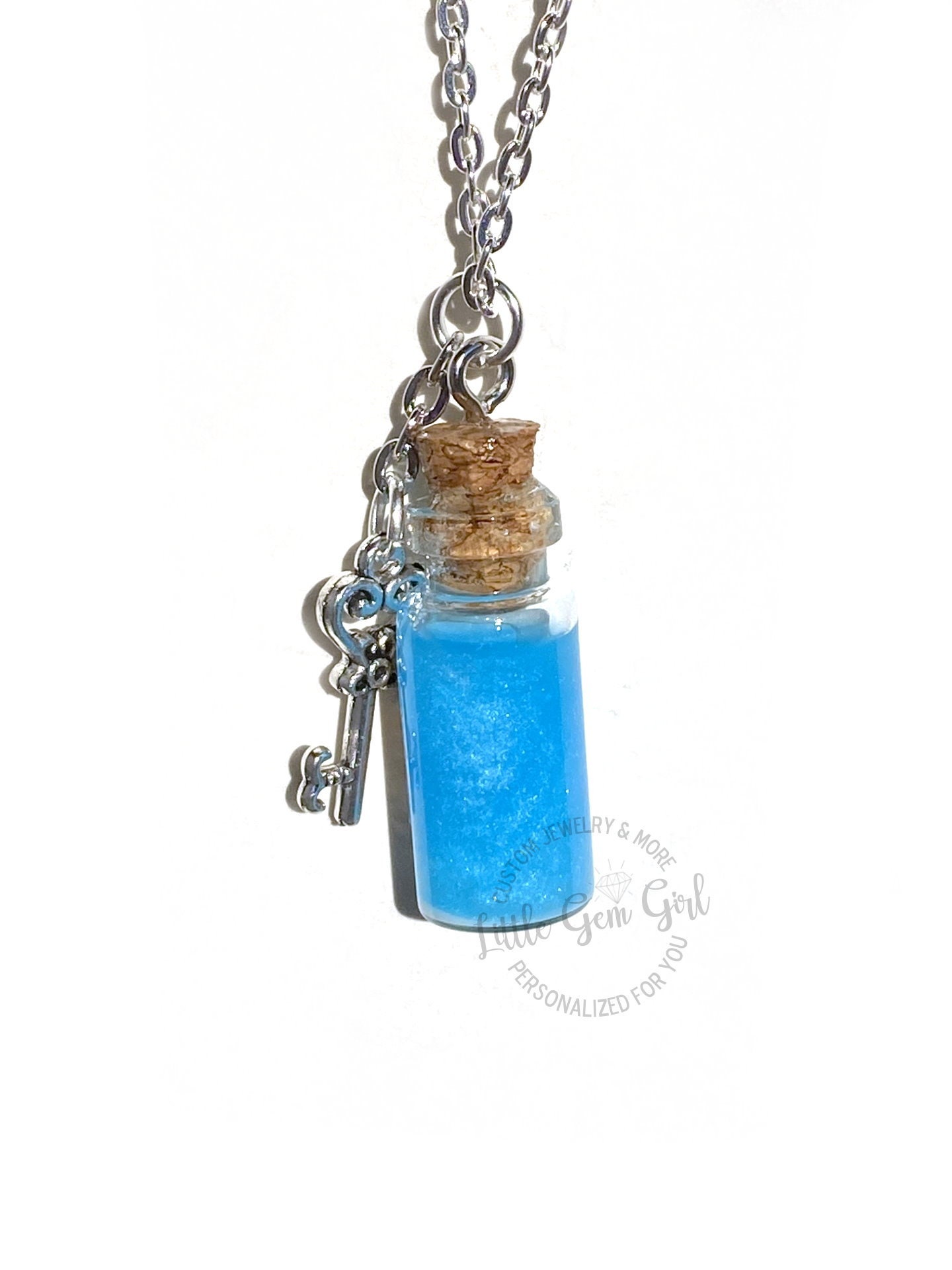 Handmade Drink Me Bottle Necklace - Alice's Adventures in