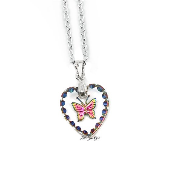 1pc Personalized Stainless Steel Butterfly Pendant Necklace Can Be Laser- Engraved with Any Name and Pattern Paired with Blue Flowers and Eye  Decorations for Ladies' Everyday Outfits and Birthday Gifts | SHEIN UK