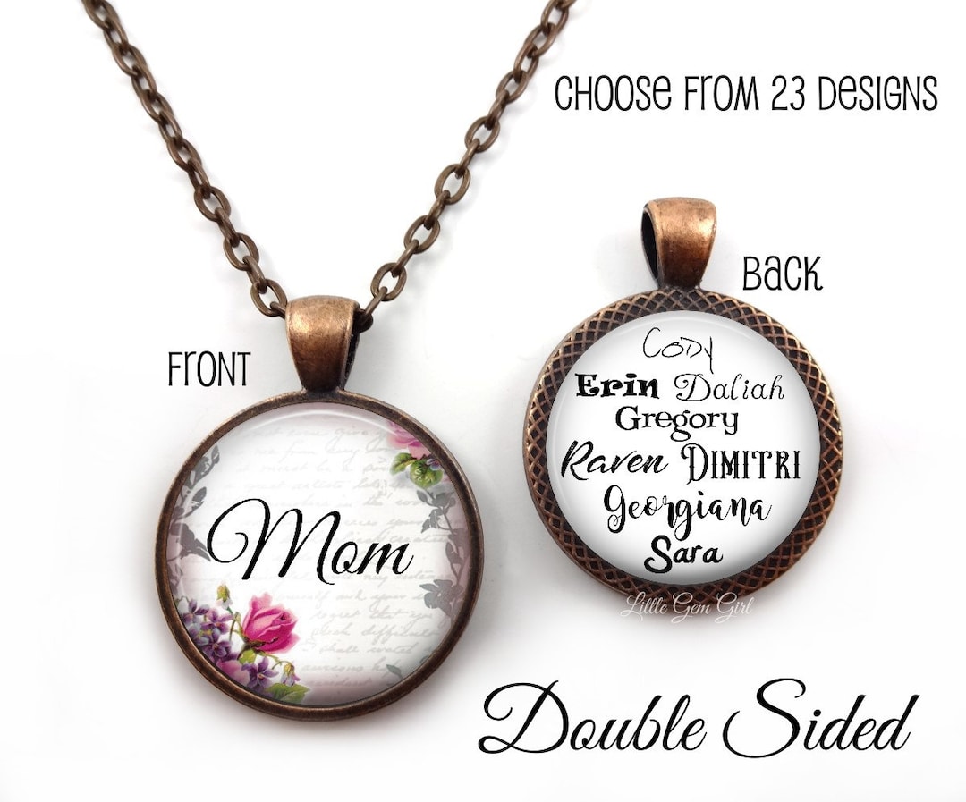 Personalized Family Necklace - Custom Kids Name Necklace Mothers Day ...