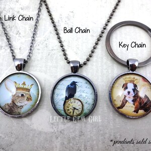 She is too Fond of Books Necklace or Keychain - Louisa May Alcott Quote Jewelry Book Lover Gift - Writer Author Jewelry Classic Literature image 3