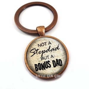 Personalized Stepdad Key Chain Step Father Key Chain Birthday Gift for Step  Dad Hand Stamped Gift Step Dad Keychain Gift for Him 