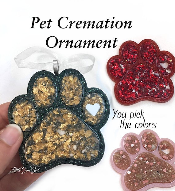 Cremation top paw print