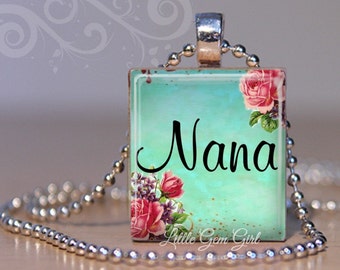 Personalized Nana Necklace Custom Nana Name Pendant With - Etsy