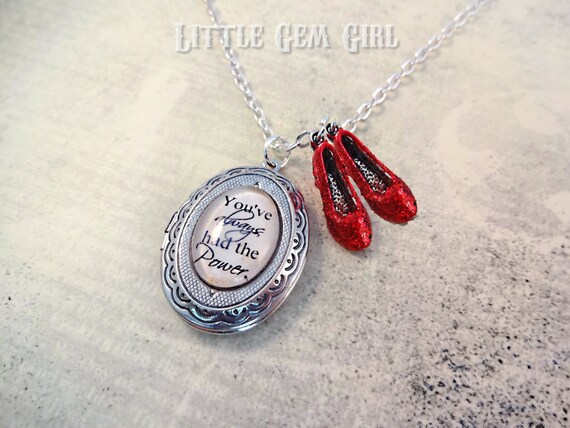 Wizard of oz ruby slippers necklace online