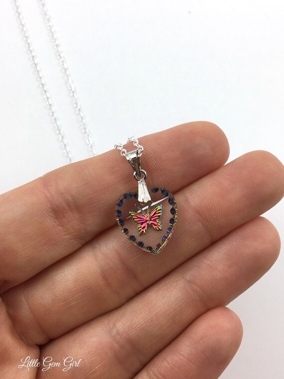 Unique Cirque Butterfly Fingerprint Necklace | Maya Belle Jewelry