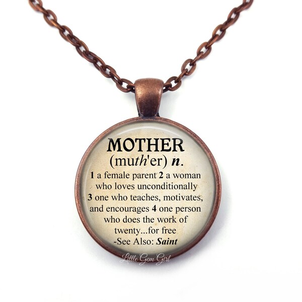 Definition Necklace Etsy