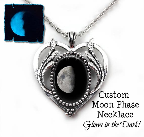 Buy Crescent Moon Pendant Necklace Rose Quartz Necklace Half Online in  India - Etsy
