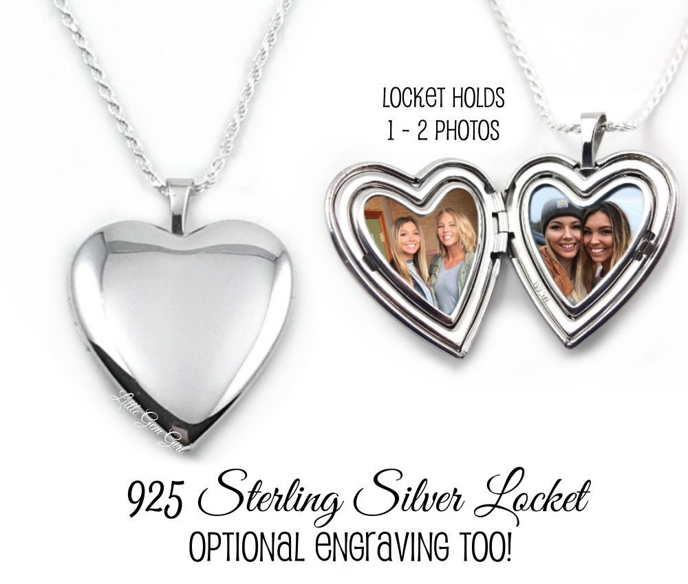 925 silver hotsell heart locket