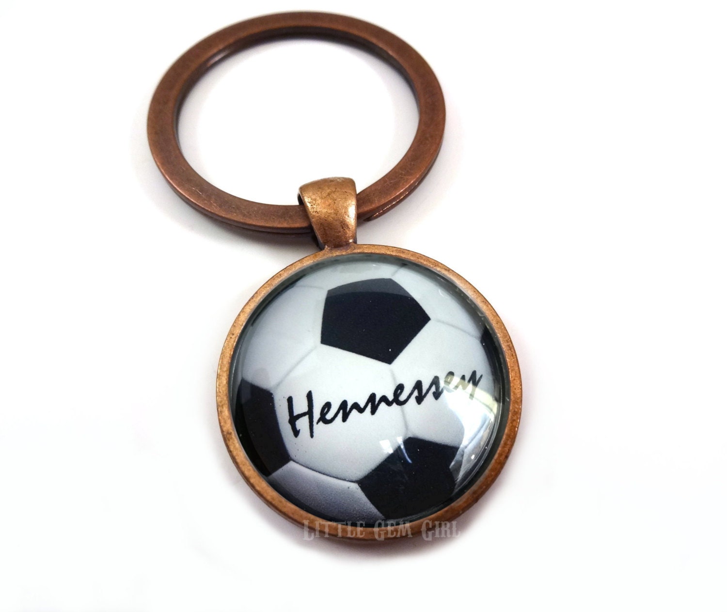 Personalized Soccer Ball Key Chain Name - Custom Soccer Keychain Gift for Sports Lover - Personalized Name Sports Team Soccer Coach Gift