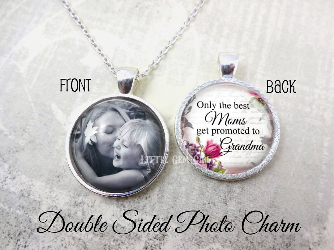 Best Moms Get Promoted to Grandma Pendant Necklace - Etsy