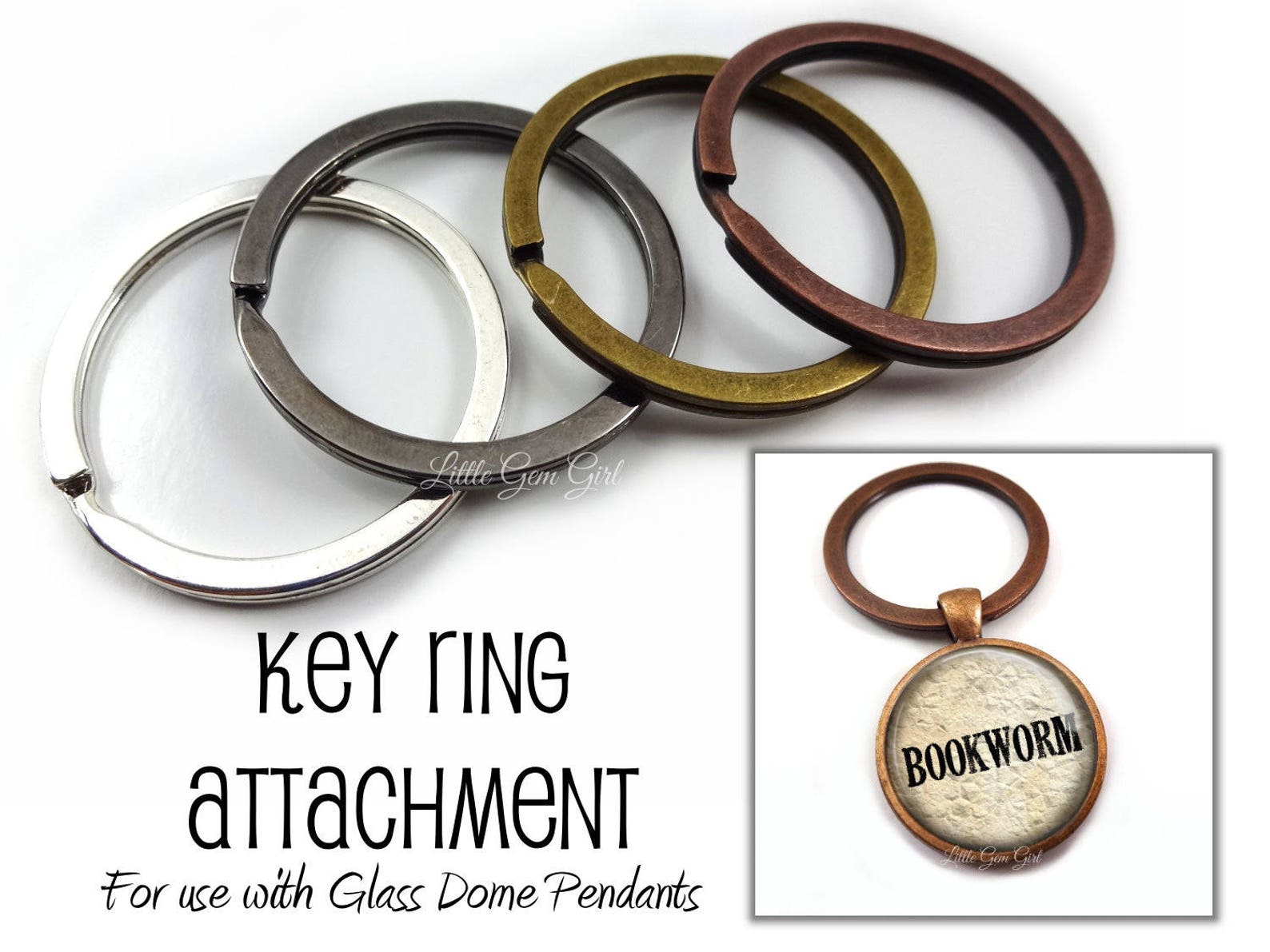 Key Ring Attachment Large Split Ring for Pendants and Charm Etsy