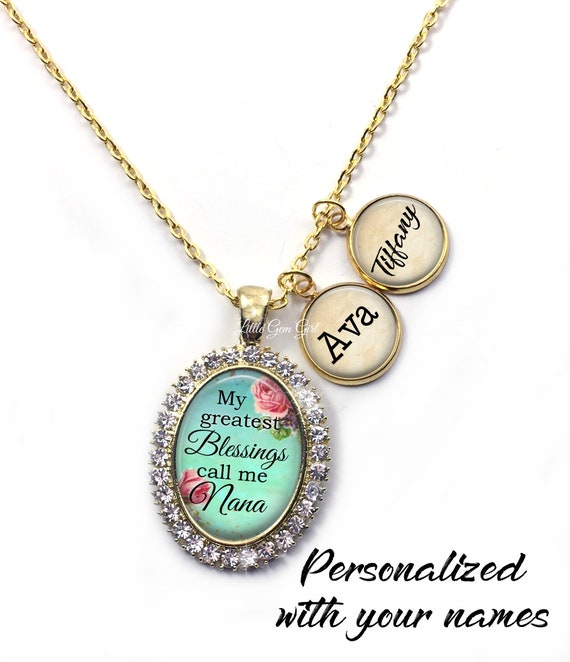 Personalized Mimi Grandma Pendant – Silver Plated With Up To 5 Grandkids Names, Handmade-1181221