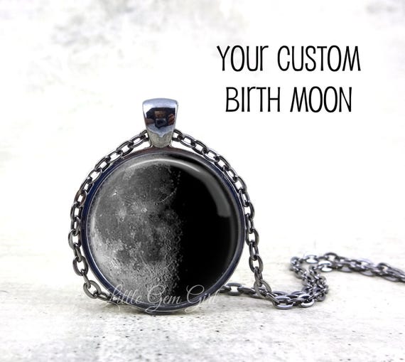 Buy Custom Birth Moon Necklace or Key Chain Custom Moon Phase Jewelry  Birthday Moon Jewelry Personalized Moon Necklace Custom Jewelry Online in  India - Etsy