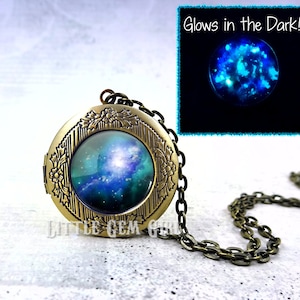 Glow in the Dark Galaxy Necklace 23 Images Glowing Space 