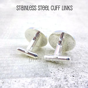 Father of the Bride Cuff Links I love you Daddy Cufflinks Gift for Dad Wedding Keepsake Fathers Day Personalized Sterling or Stainless image 2