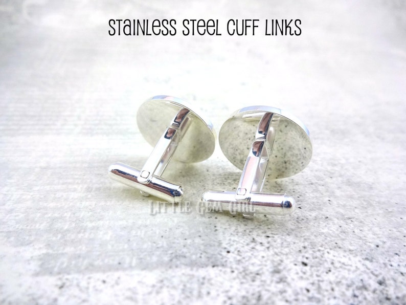 Father of the Bride Cuff Links I love you Daddy Cufflinks Gift for Dad Wedding Keepsake Fathers Day Personalized Sterling or Stainless image 2