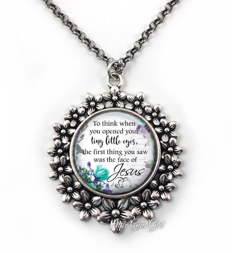 Loss of Baby Memorial Necklace Miscarriage Poem Jewelry 19 Etsy