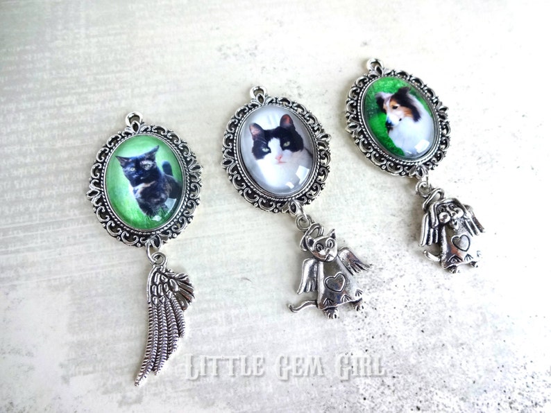 Wedding Bouquet Photo Charm Silver Victorian Charm Remembrance Pet Picture Necklace In Memory Pet Charm Custom Photo Pet Charm