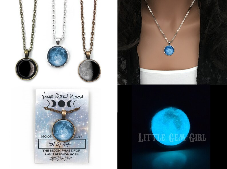 luminous moon necklace