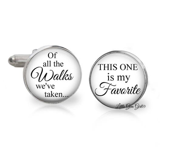 father of the bride cufflinks of all the walks