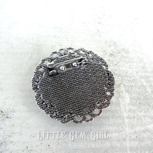 Nana of the Bride Wedding Brooch Wedding Boutonniere in Silver or Gold Groom Pin 23 Backgrounds & 4 Brooch Options image 4