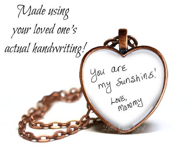 Signature Necklace Custom Loved Ones Handwriting Necklace or Key Chain Personalized Handwriting Jewelry Child/'s Drawing Jewelry