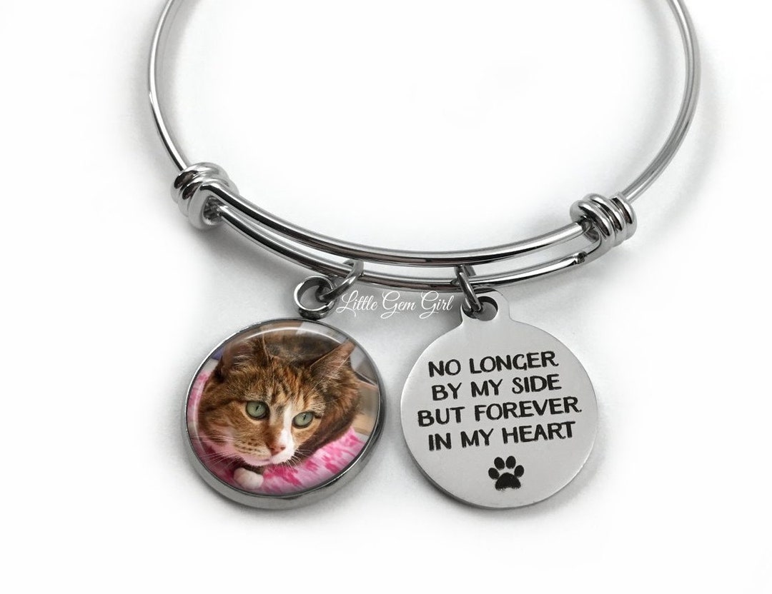 Personalized Dog, Cat, Pet Memorial Bracelet Loss of Pet Sympathy Gift ...
