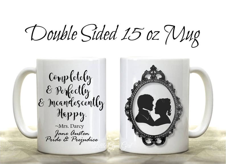 Pride And Prejudice, By Jane Austen Bennet Quote Coffee Mug Gift Mr & Mrs Cups, Mugs & Saucers Tableware Tehranpiper.ir