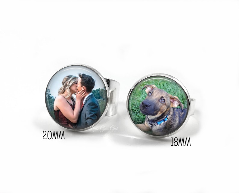 Personalized Photo Ring Custom Photo Ring Stainless Steel Etsy