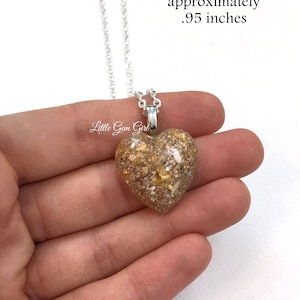 Custom Pet Cremation Heart Pendant Necklace made with Your Pet Ashes You Pick Colors Memorial Jewelry image 5