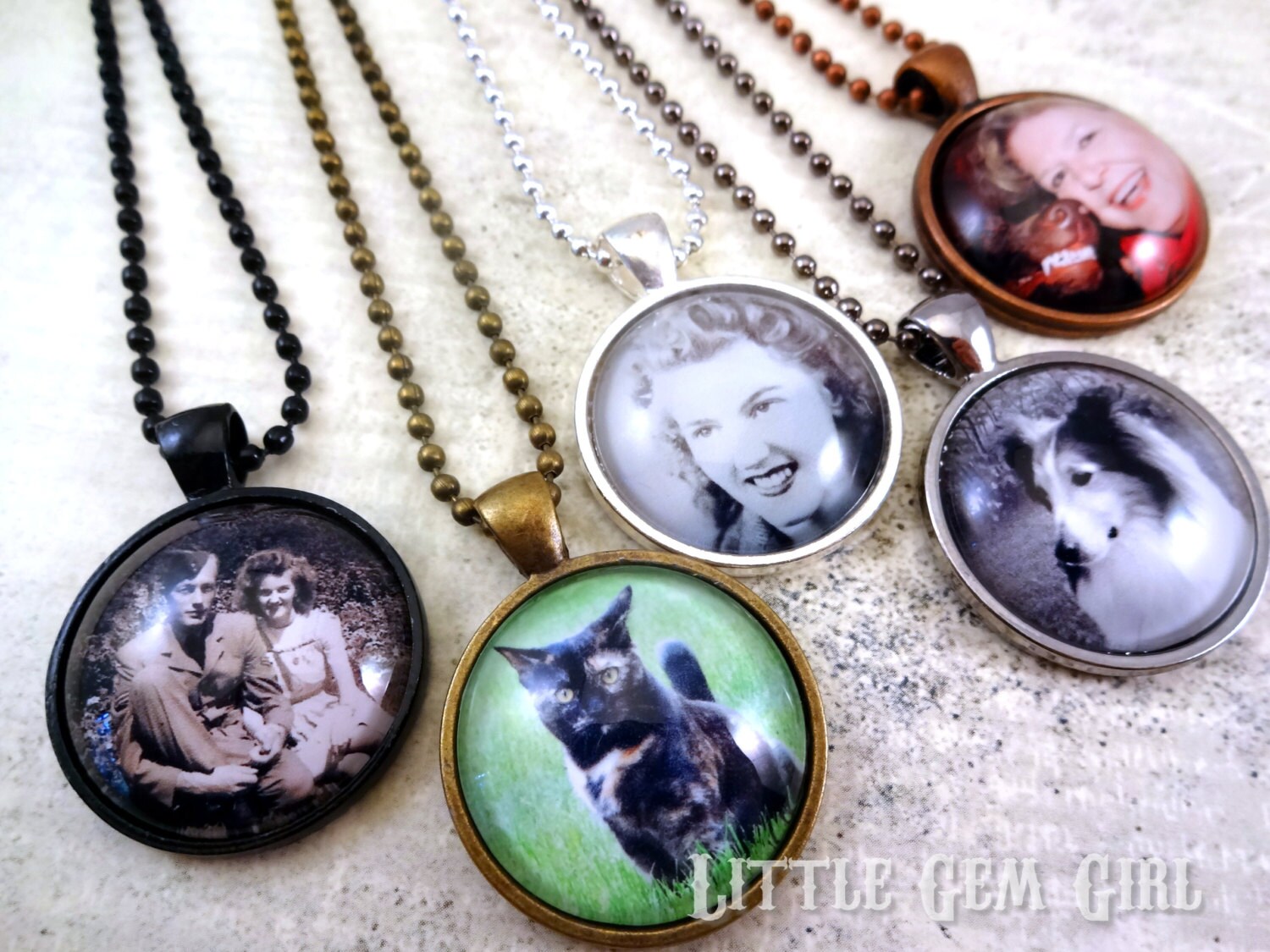 Custom Photo Necklace Personalized Picture Jewelry 4 Etsy