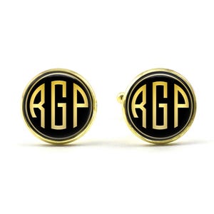 Paire De Bouton De Manchette Acier art deco art nouveau déco