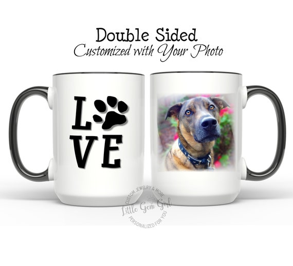Fur Baby Loves You Most Photo - Personalized Custom Coffee Mug